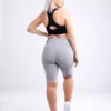 High-Waisted Scrunch Yoga Shorts with Hip Pockets - Image 10